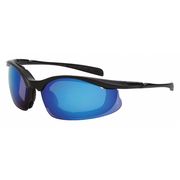 Crossfire Safety Glasses, Blue Scratch-Resistant 828