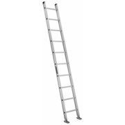 Louisville Straight Ladder, Aluminum, Natural Finish, 300 lb Load Capacity AE2110