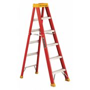 Louisville 6 ft Fiberglass Stepladder, 300 lb Capacity L-3016-06