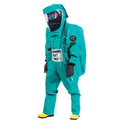 Ansell Encapsulated Suit, Green, PVC Coated Fabric, Zipper 66TRAIN