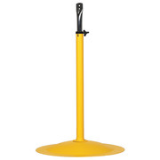 Tpi Industrial Fan Mount, HD Pedestal, Steel, Yellow HDM-P