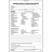 Jj Keller Vehicle Inspection Form, 3 Ply, Carbonless 1862