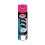 Krylon Industrial Inverted Marking Paint, 17 oz., Fluorescent Pink, Water -Based A03612004