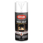 Krylon Spray Paint, White, Flat, 12 oz K01505777