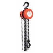 Dayton Low Headroom Chain Hoist, 1000 lb., 15 ft. 38EV03