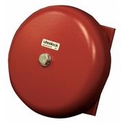 Wheelock Bell, 24VAC, Red, 10 in. H CN121064