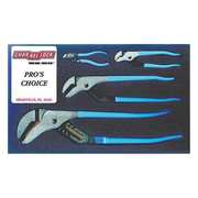 Channellock 4 Piece Plastic Grip Tongue and Groove Plier Set Dipped Handle PC-1