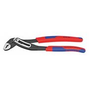 Knipex 10 in V-Jaw Tongue and Groove Plier Serrated, Bi-Material Grip 88 02 250