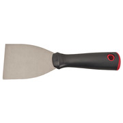 Hyde Putty Knife, Length 3 1/2 in, Blade Width 3 in, Carbon Steel, Black 04401