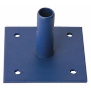 Metaltech Base Plate, 6 in.L, Steel, 4-1/2 in.H M-MBBF