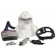 3M NIOSH Approved Gas, Particulate, Vapor Belt-mounted PAPR Kit with Hood TR-600-ECK