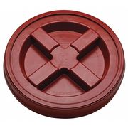 Zoro Select Plastic Pail Lid, Dia 12-3/8 In, Red GA5R