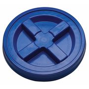 Zoro Select Plastic Pail Lid, Dia 12-3/8 In, Blue GA5B