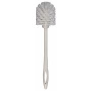 Rubbermaid Commercial Toilet Brush, 11 1/2 in L Handle, 3 in L Brush, White, Plastic, 15 in L Overall FG631000WHT