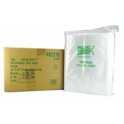 Reloc Zippit Reclosable Poly Bag 4-MIL, 13"x 18", Clear 4R1318