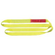 Lift-All Web Sling, Endless, 2 ft L, 1 in W, Polyester, Yellow EN1601DX2