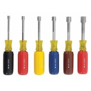 Stanley Nut Driver Set, 6 Pieces, SAE, Solid 62-541