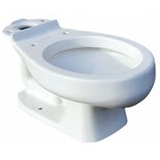 American Standard Toilet Bowl, 1.28 gpf, Gravity Fed, Floor Mount, Round, White 3128001.020