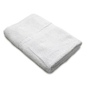 R & R Textile Bath Towel, 24x50 In, White, PK12 62440