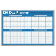 Magna Visual 24"x36" Melamine Calendar Planning Board, White/Blue WO-05