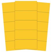 Magna Visual Magnetic Strips, Pre-Cut, 2in, Yellow, PK25 PMR-722