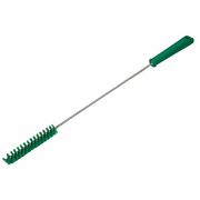 Vikan 1 in W Tube and Valve Brush, Medium, 14 in L Handle, 5 57/64 in L Brush, Green 53762