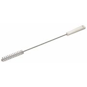 Vikan 1 in W Tube and Valve Brush, Medium, 14 in L Handle, 5 57/64 in L Brush, White 53765