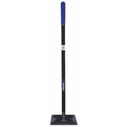 Westward Tamper, Steel, 10in.L x 10in.W, Rubber Grip 38ZD97