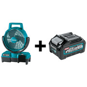 Makita Max XGT 9-1/4" Fan, 40V CF001GZ + BL4040