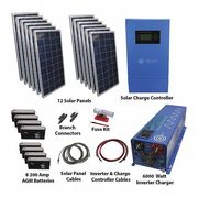 Aims Power Off Grid Kit, 3180W, Solar, 6kW, Inverter KITB-6K48120-C1