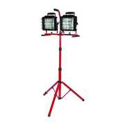 Bayco BAYCO 22,500 Lumens, Halogen Red Temporary Job Site Light SL-1082