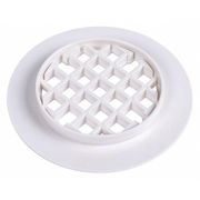 Oatey 4-in PVC Round White Snap-In Drain in the Shower Drains department at