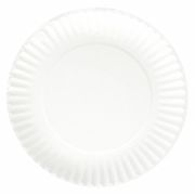 Zoro Select Paper, Plate, Round, 6", White, PK1000 E30200
