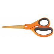 Fiskars Scissors, 8 In L, Orange/Gray, Ambidextrous 142440-1002