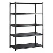 Sandusky Lee Boltless Shelving, 48inWx24inDx72inH, Slvr ZRHP4824SVL5P