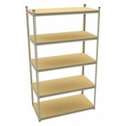 Tennsco Boltless Shelving Unit, 24"D x 48"W x 84"H, 5 Shelves, Steel LSS-482484