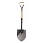 Razor-Back 14 ga Round Point Ceremonial Shovel, Steel Blade, 28 in L Natural Wood Handle 40176GR