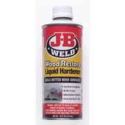 J-B Weld Liquid Hardener, 1 pt, Bottle, Clear to Amber, Wood Restore 40001