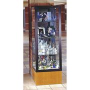 Ghent Display Case, 72X24X24, Light Oak, Shelf Capacity (Lbs.): 20 4024CB-BZ-LV