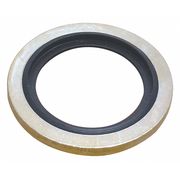 Adaptall Sealing Washer, Fits Bolt Size 3/8 in Steel/Buna-N, Cadmium Plated Finish 9500-06