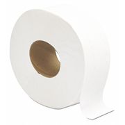 Gen Toilet Paper, Jumbo Continuous Roll, 2 Ply, 3 1/4 in x 800 ft L, 9 in Roll Dia, White, 12 Pack GEN202