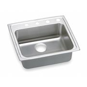 Elkay Drop-In Sink, 4 Hole, Lustrous Highlighted Satin Finish LRAD2521554