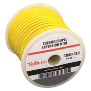Tempco Thermocouple Ext Wire, KX, 20AWG, Sol, 250Ft TCWR-1008