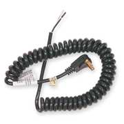 Power First Coiled Power Cord, 1-15P, SJT, 10 ft., 13A, 16/2 3AY41