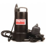 Dayton 3/4 HP 1-1/2" F Submersible Sump Pump 120V AC Diaphragm 3BB80