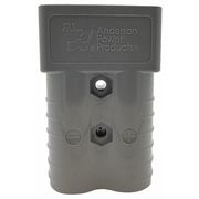 Anderson Power Products Power Connector, Two Pole, 2/0 ga, 10,000, 0.484 in Max Wire Dia, Gray 6320G1