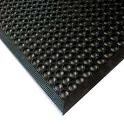 Notrax Antifatigue Mat, Mini Diamond Studded Top, 3 ft x 5 ft, 1/2 in Thick, Beveled Edge, Natural Rubber 562S0035BL
