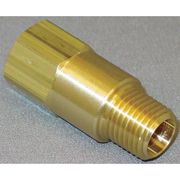 Zoro Select 1/4" MNPT x FNPT Brass Piston Spring Check Valve CHK BRS 410-4M4F-B