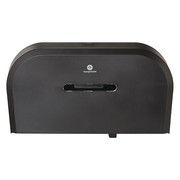 Georgia-Pacific Toilet Paper Dispenser, Horizontal Double Roll, Jumbo Core, Wall Mount, Smoke 59210