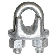 Zoro Select Wire Rope Clip, U-Bolt, 1/4In, Forged Steel 4DV35